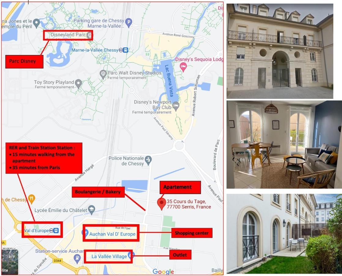 Apartment 2 Bedroomed Near Disneyland Paris With Garden Parking At Серри Экстерьер фото